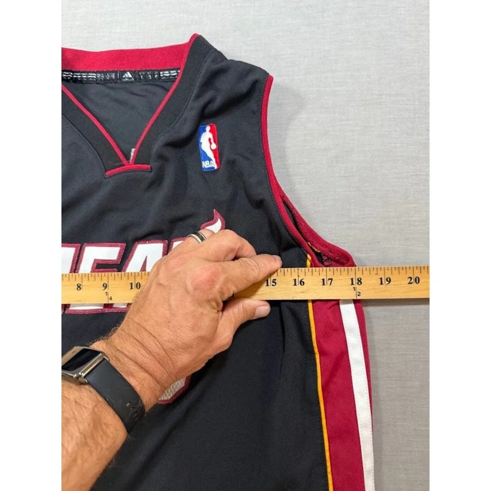 Miami Heat Dwyane‎ Wade #3 Adidas Basketball Jersey Black Youth Large